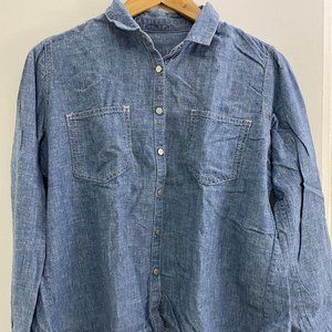 Gap Denim Long Sleeve Button Down Shirt - Size M
